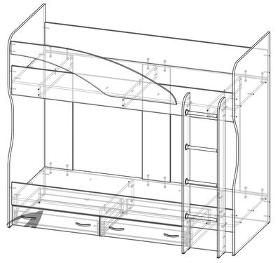 Сборка 2 ярусной кровати
