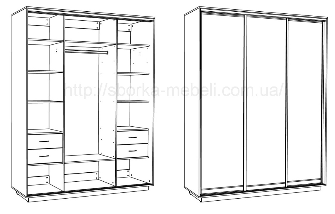 Сборка шкафов купе на дому