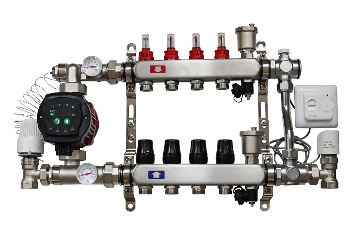 Коллектор теплого пола на 14 контуров