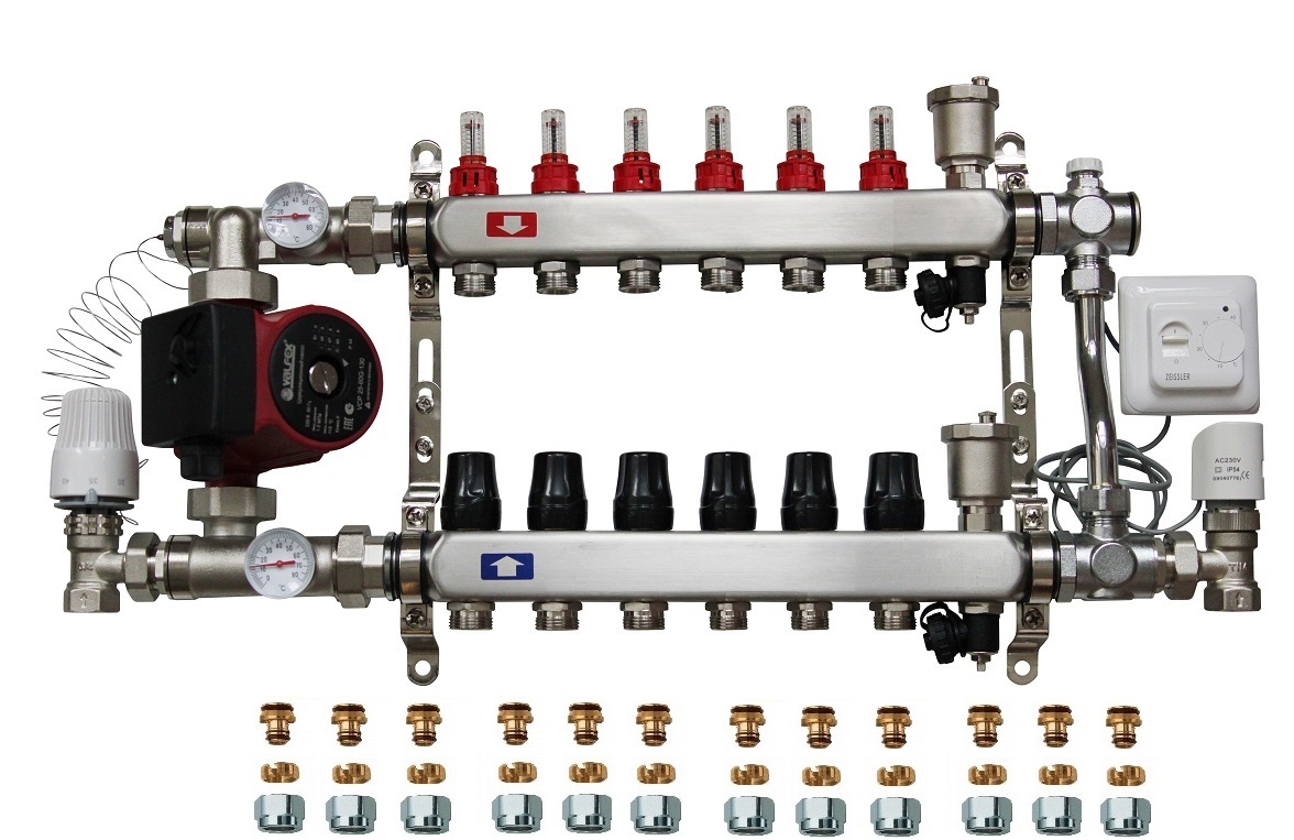 Коллектор теплого пола 6 выходов. Насосно-смесительный узел (aqualink 6/1). Смесительный узел kan-Therm 20. Насосно смесительный узел Аквалинк. Коллектор (гребенка на теплый пол) far.